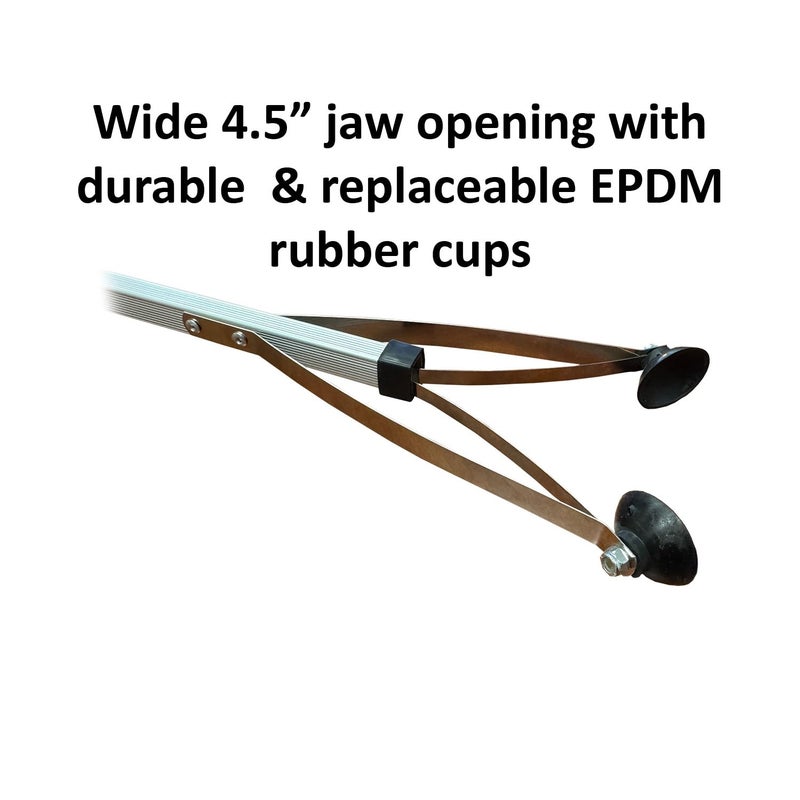 ArcMate 15202 Orang-U-Tongs Standard, Litter Trash Pick-Up Tool, Suction Cup Reacher Grabber for Indoor or Outdoor Use, Jaws Open 4.5", 5 Pound Pick Up Capacity, 32" (Pack of 6) - Image 2